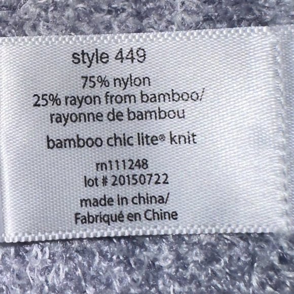 Barefoot Dreams Bamboo Chic Lite Lavender Tapered‎ Open Front Cardigan Size S/M - Picture 5 of 7